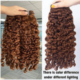 Extensions de Cheveux Naturels de Haute Qualité Tissage Boucles Birmanes Marron