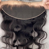 Perruque Lace Frontale Raie Naturelle 13x4/13x6 Ondulée Cheveux Humains Pré-Épilés
