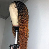 {Vente Flash} Perruque Lace Transparente 4x4/13x4 250% Ombre Water Wave Cheveux Humains