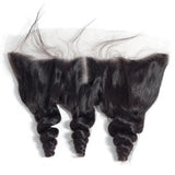 Cheveux ultra-fins pré-épilés effet fondu pour perruque Lace Frontale 13x4, diverses textures ondulées (non une perruque complète)