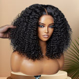 Perruque carrée bouclée 13x6, densité 250%, pré-épilée, cheveux humains, lace front
