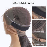 {Achetez-en 1, obtenez-en 1 gratuit} Perruque Lace Frontale 360 en Cheveux Humains, Transparente, Coupe Body Wave