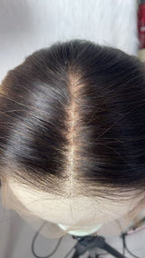 {LAST-PIECE-CLEARANCE} 12x6 Knot-Free Fitted Skin Melt Lace Straight Human Hair Wig