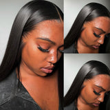 {Vente Exceptionnelle} #1 Perruque en Cheveux Naturels Noir Jais 4x4/13x4 avec Dentelle Transparente 250% de Densité