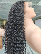 {50 % de réduction} Perruque Lace Front en cheveux humains bouclés 13X6 HD à dentelle fine effet "peau fondue" | Bouclés