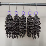 Extensions de cheveux humains tressés au crochet Soft Feather Boucles birmanes avec pointes bouclées