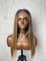 {LAST-PIECE-CLEARANCE} 12x6 Knot-Free Fitted Skin Melt Lace Straight Human Hair Wig