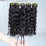 Mèches de cheveux humains de haute qualité Extension de cheveux ondulés Water Wave