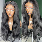 Perruque Lace Yaki Wavy Cheveux Naturels avec Closure 6x6 | 7x7 Skin Melt