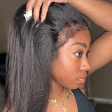{Vente Flash} Perruque Lace Front Raide Cheveux Humains Bords Ondulés 13x4|13X6