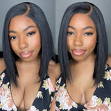 Perruque Lace Bob Cheveux Naturels Prédécoupée sans Colle Invisible 9x6 PartingMax HD