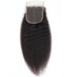 Lace Closure HD Skin Melt pré-plumée 4x4/5x5 Cheveux humains bouclés/frisés birmans (pas une perruque)