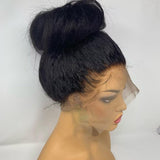 {Vente Exceptionnelle} Perruque Lace Frontale 360 Cheveux Humains Raides Crépu 250% Invisible