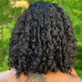 Curly Baby Hair 13x6 Naturel 4C Edge Skin Melt Lace Frontal Perruque Bob Bouclée Coily