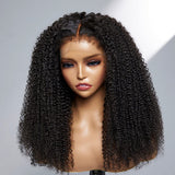 Perruque frontale en cheveux humains Kinky Curly avec lacet 360, bord 4C invisible, lanière réglable | Skin Melt
