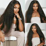 Perruque Lace Front Kinky Lagos Hairline Preshaped M Hairline 13x6 Skin Melt