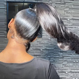 {Soldes exceptionnelles} Perruque Lace Frontal 360 à bretelles invisibles, 250 % cheveux humains, ondulation naturelle