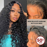 {50 % de réduction} Perruque frontale Skin Melt Lace + Delicate Hairline à boucles birmanes