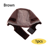 Bandeau en velours avec dentelle 4x5, bonnet en maille, bonnet de perruque extensible, bonnet de perruque en dentelle