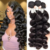 Extensions de cheveux en tresses de cheveux humains de haute qualité, ondulées lâches