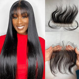 Extensions de Cheveux Humains Frange en Dentelle HD Suisse