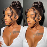 Perruque Body Wave Cheveux Humains Raie Complète Sans Nœuds et Pré-épilée