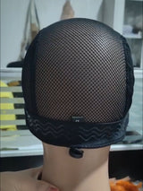 Bonnet à perruque avec cordon de serrage pour fabricant de perruques, bonnet à perruque en dentelle avec bande en silicone