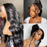 Full Lace Natural Hairline HD/Transparent Human Hair Lace Wig Body Wave