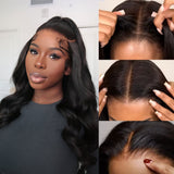 Perruque Lace Front Invisible HD 9x6 PartingMax Prédécoupée Sans Colle en Cheveux Humains | Ondulée