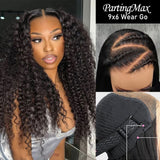 Perruque en dentelle de cheveux humains pré-coupés, sans colle, 9x6 PartingMax HD Skin Melt, à porter directement | Bouclée