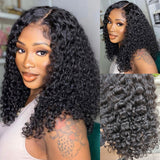 {Vente exceptionnelle} Perruque Lace Bob bouclée cheveux naturels boucles birmanes pré-épilée