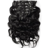 Extensions de cheveux à clipser en PU sans couture Ultra Thin Body Wave en cheveux humains vierges