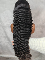 Perruque en dentelle de cheveux Remy de qualité supérieure, coupe platine, cheveux bruts, ondulation lâche