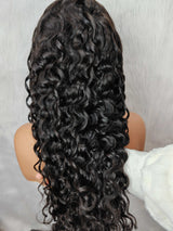 Perruque de Cheveux Humains en Dentelle Chevelure Délicate Indian Wave Full Lace (Bonnet Entièrement en Dentelle) Skin Melt