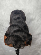 {DERNIÈRES-PIÈCES-DISPONIBLES} Perruque Lace Front 13x6 en Cheveux Humains, Ondulée, Effet Fonte de Peau