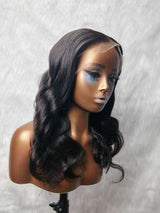 {DERNIÈRES-PIÈCES-DISPONIBLES} Perruque Lace Front 13x6 en Cheveux Humains, Ondulée, Effet Fonte de Peau