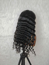 {DERNIÈRE-PIÈCE-EN-STOCK} Perruque Lace Front HD 13x6 en Cheveux Humains, Ondulée Profonde et Lâche