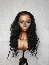 {DERNIÈRE-PIÈCE-EN-STOCK} Perruque Lace Front HD 13x6 en Cheveux Humains, Ondulée Profonde et Lâche