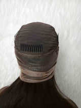 {LAST-PIECE-CLEARANCE} 360 Knot-Free Skin Melt Lace Human Hair Wig Yaki Straight