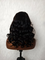 {LAST-PIECE-CLEARANCE} 13x6 Transparent Lace Bouncy Wave Human Hair Lace Front Wig