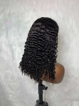 {DERNIÈRE-PIÈCE-EN-STOCK} Perruque sans colle 9x6 à cordon de serrage en cheveux naturels, avec dentelle fondante et boucles birmanes