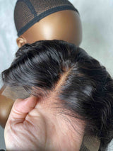 {DERNIÈRE-PIÈCE-EN-STOCK} Perruque sans colle 9x6 à cordon de serrage en cheveux naturels, avec dentelle fondante et boucles birmanes