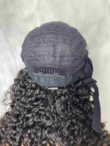 {DERNIÈRE-PIÈCE-EN-STOCK} Perruque sans colle 9x6 à cordon de serrage en cheveux naturels, avec dentelle fondante et boucles birmanes