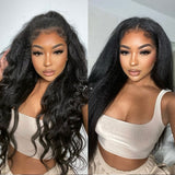 Extensions de cheveux à clip en PU sans couture Ultra Thin Yaki en cheveux humains vierges