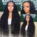 {Soldes monstres} Perruque Lace Front 360 à bretelles invisibles, 250% cheveux humains, bouclée
