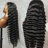 {Vente Éclair} Perruque Lace Frontale 370 Ajustée avec Sangle Invisible et Effet Peau | Ondulée