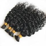 Extension de cheveux naturels ondulés en vrac pour tresses sans nœuds bohèmes