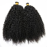 Extension de cheveux humains bouclés et crépus birmans en vrac pour tresses sans nœuds bohèmes