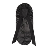 Bonnet de nuit pour femme - Bords larges, élastique, avec de longues sangles - Idéal pour cheveux longs