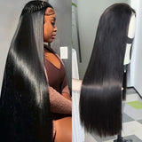 Perruque Lace Cheveux Remy Bruts Qualité Supérieure Coupés Platinium Lisses